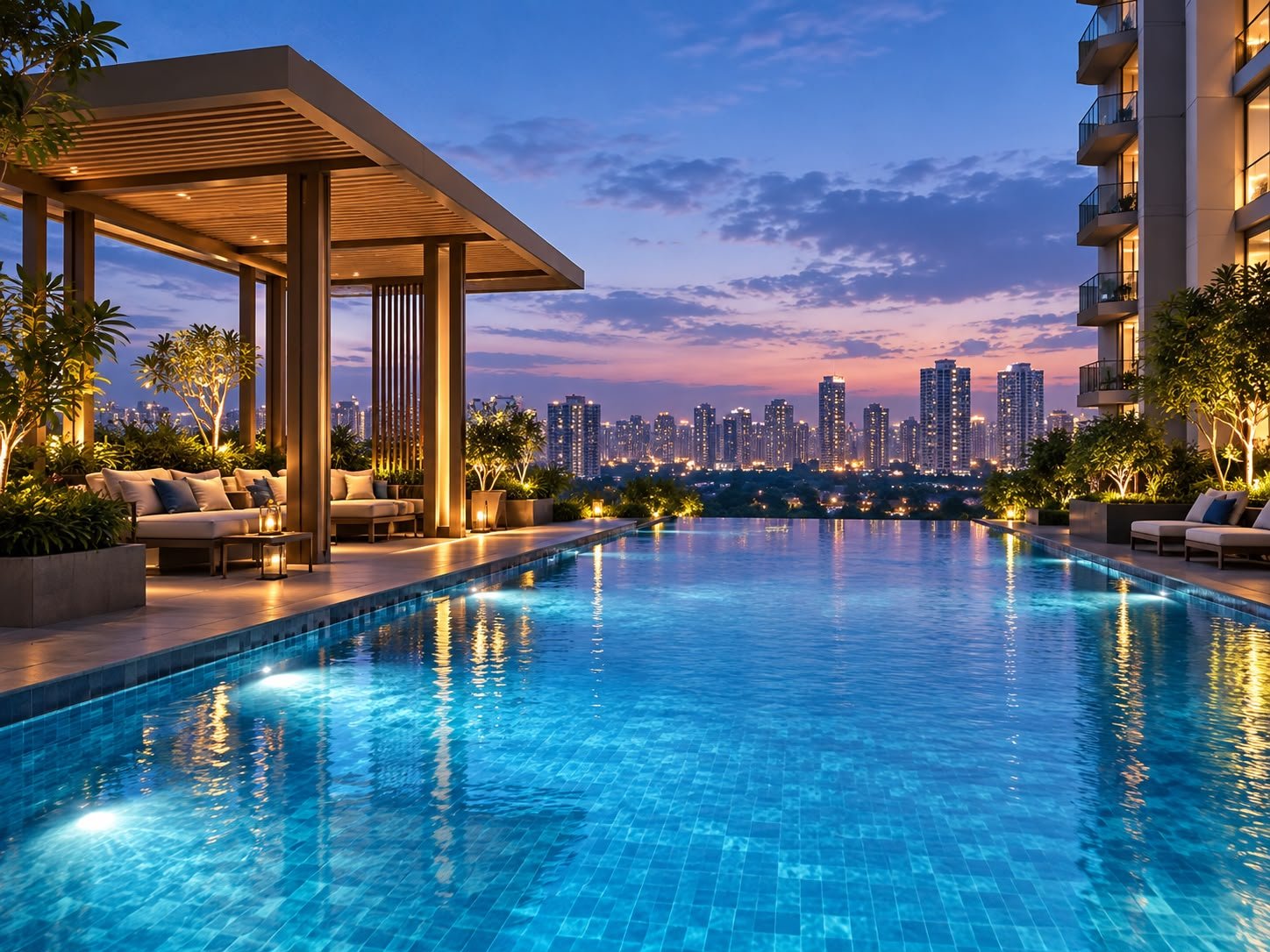 Luxury swimming pool